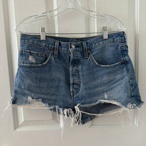 Levi's High Rise Jean Shorts
